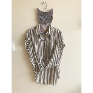 Madewell Central Tunic Shirt in Williams Stripe